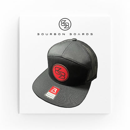 BB Hat 7 Panel Leather Patch