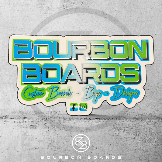Sticker Bourbon Boards Blue/Green